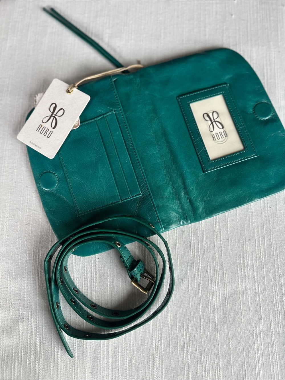 HOBO Fern Slim Leather Convertible Belt Bag Crossbody Wallet | NWT